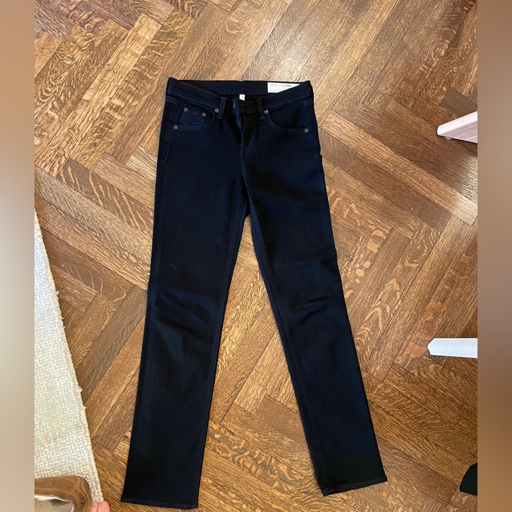 Rag & Bone denim Aged Black Marilyn Denim Jeans size 25